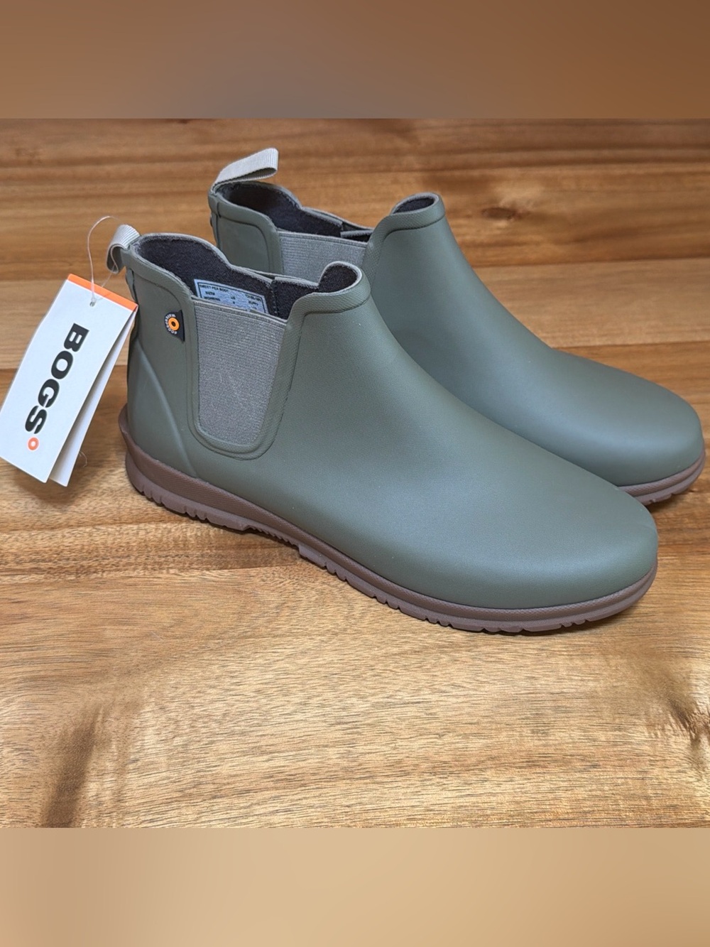 Bogs Sweetpea Chelsea Rain Boots - Women's Dark Green Size 9